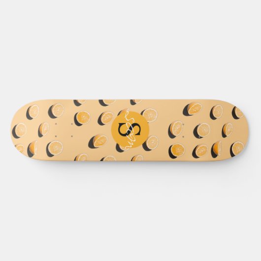 MONGRAM Orange Skateboard (Horizontal)