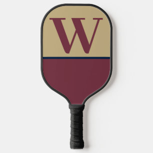 Mongram Paddel aus Garnet & Gold Uni Pickleball Schläger