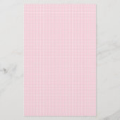 Mongram, Pink Inch Worm Letter I Lined Stationery Briefpapier (Rückseite)