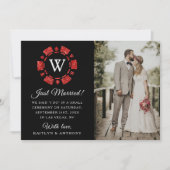 Mongram Poker Mongram Casino Hochzeit von Red Glit Ankündigung (Vorderseite)