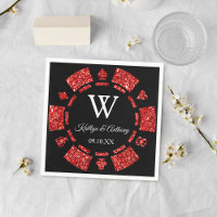 Mongram Poker Mongram Casino Hochzeit von Red Glit