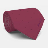 Mongram Quote für Burgundy-Individuelle Name Krawatte (Gerollt)