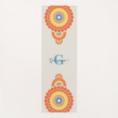 Mongram Radiant Aegean Summer Ornamental Mandala Yogamatte (Vorderseite)