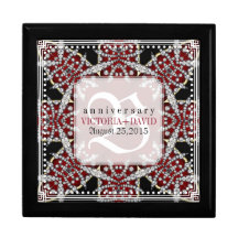 Mongram Red Star Diamonds Wedding Anniversary Box