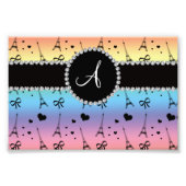 Mongram Regenbogeneiffelturm Fotodruck (Vorne)