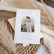 Mongram Romantic Chic Arch Foto Hochzeit