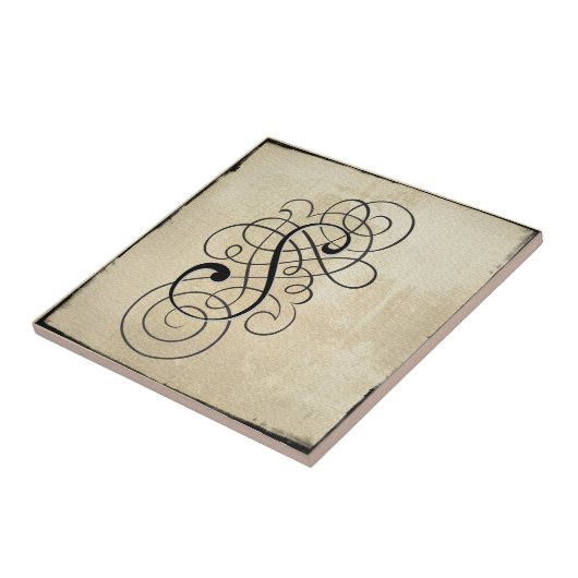 mongram "S" Fliese (Seite)