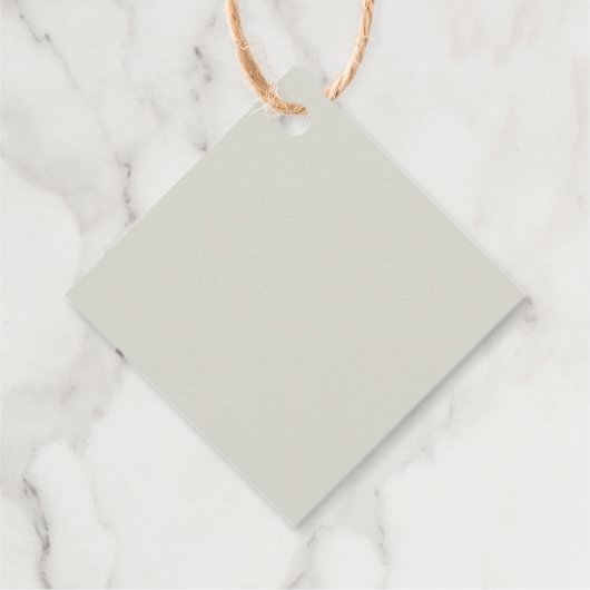 Mongram Script Hochzeit Geschenkanhänger (Rückseite)