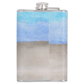 Mongram Sea & Sand Coastal Beach Flachmann (Rückseite)