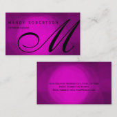 Mongram Trend Interior Designer Business Card Visitenkarte (Vorne/Hinten)