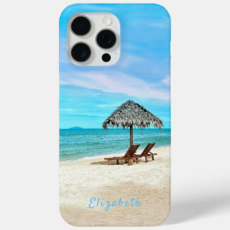 Mongram Tropical Sandy Beach Landschaft Case-Mate iPhone Hülle