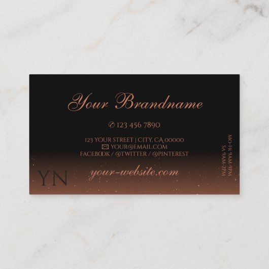 Mongram Visitenkarte (Rückseite)