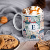 Mongram Weihnachtsfeiertage Kaffeetasse