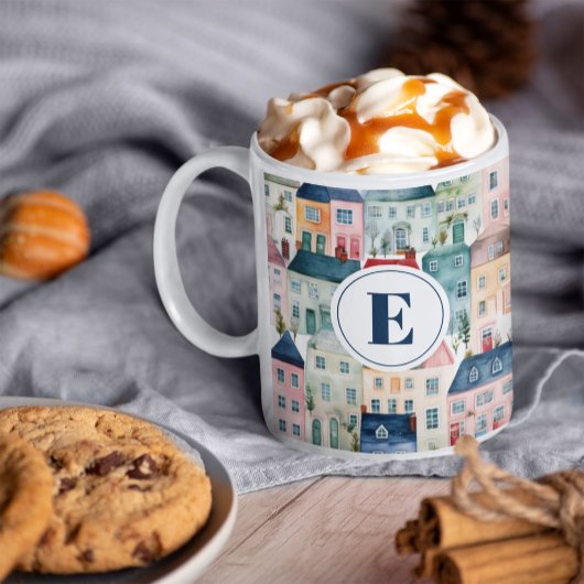 Mongram Weihnachtsfeiertage Kaffeetasse