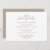 Mongram, White-Leaf-Hochzeit live Streaming Ankündigung (Vorne/Hinten)