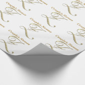 Mongram Z Geschenkpapier zum Hochzeitstag (Ecke)