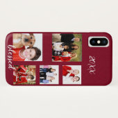 Mongramm für die bezaubernde Weihnachtsfamilie Case-Mate iPhone Hülle (Rückseite (Horizontal))