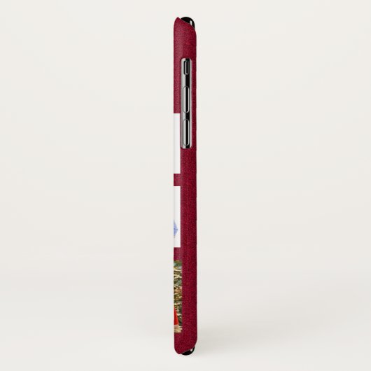 Mongramm für die bezaubernde Weihnachtsfamilie Case-Mate iPhone Hülle (Hinten/Links)