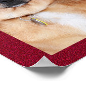 Mongramm für die bezaubernde Weihnachtsfamilie Poster (Ecke)