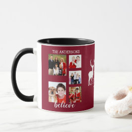 Mongramm für die bezaubernde Weihnachtsfamilie Tasse