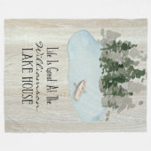 Mongramm für die Vermietung von Ferienhäusern Fleecedecke (Vorderseite (Horizontal))