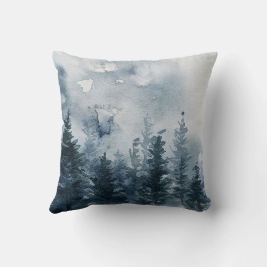 Mongramm für schneebedeckte Wintergarten Kissen (Rückseite)