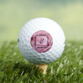 Mongrammieren Golf Ball Mauve Pink anpassen (Insitu T-Shirt)