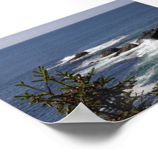 Monhegan Cliff Poster (Ecke)