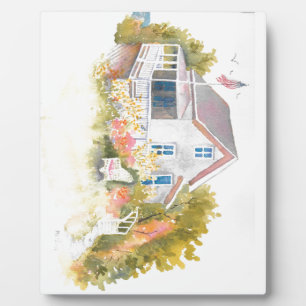 Monhegan Hütte J Kilburn Fotoplatte