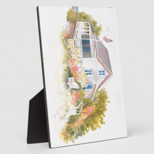 Monhegan Hütte J Kilburn Fotoplatte (Seite)