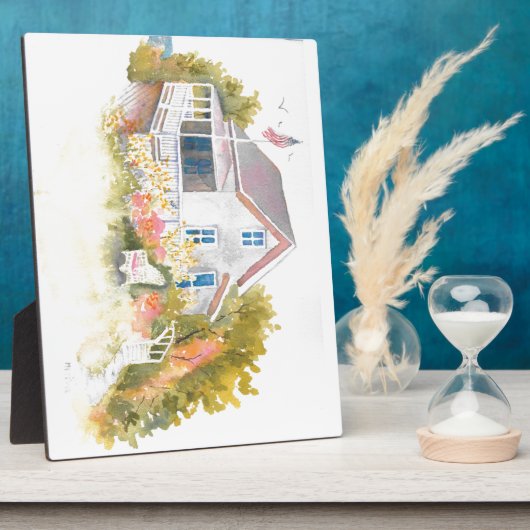 Monhegan Hütte J Kilburn Fotoplatte (Seite)