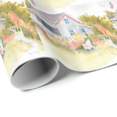 Monhegan Hütte J Kilburn Geschenkpapier (Rolleneckpunkt)