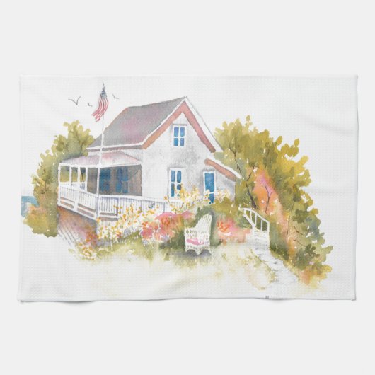 Monhegan Hütte J Kilburn Handtuch (Horizontal)