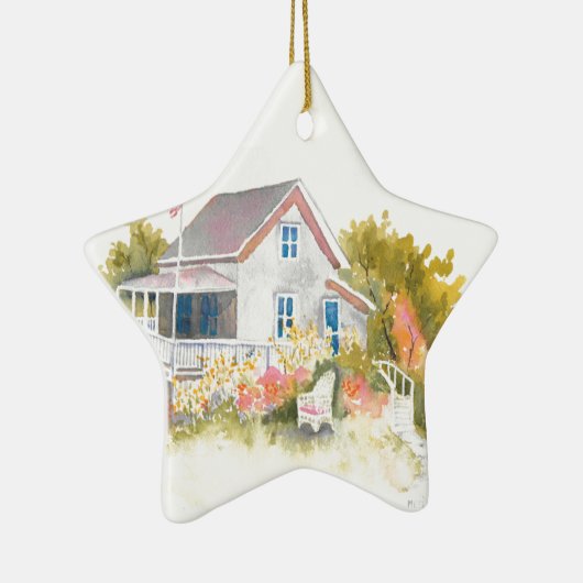 Monhegan Hütte J Kilburn Keramikornament (Rechts)