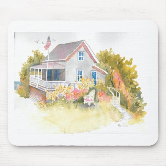 Monhegan Hütte J Kilburn Mousepad (Vorne)