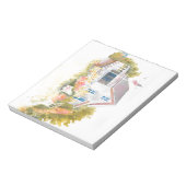 Monhegan Hütte J Kilburn Notizblock (Rotiert)