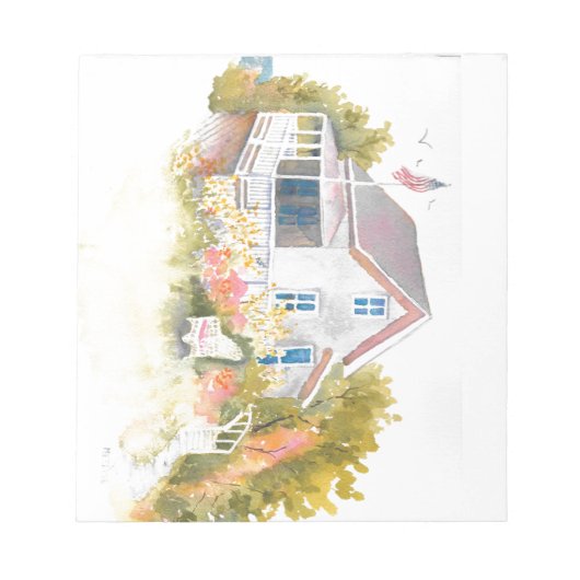 Monhegan Hütte J Kilburn Notizblock (Vorderseite)