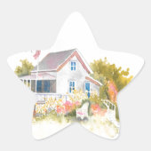 Monhegan Hütte J Kilburn Stern-Aufkleber (Vorderseite)