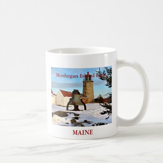 Monhegan Island Light, Maine Kaffeetasse (Rechts)