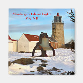 Monhegan Island Light, Maine Magnet (Vorne)