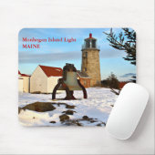 Monhegan Island Light, Maine Mousepad (Mit Mouse)