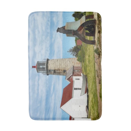 Monhegan Island Lighthouse, Maine Badematte (Vorderseite Vertikal)