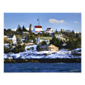 Monhegan Island Lighthouse, Maine Fotodruck (Vorne)