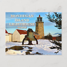 Monhegan Island Lighthouse, Maine Postcard Postkarte