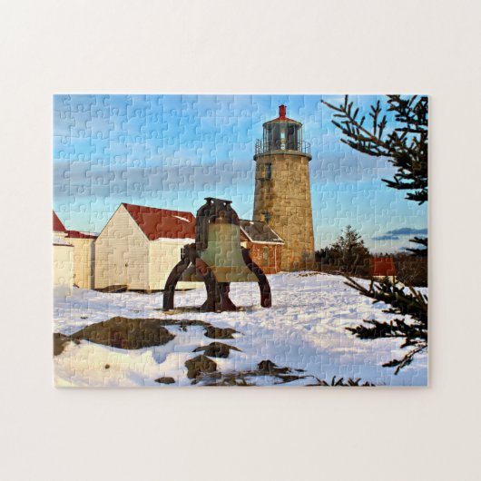 Monhegan Island Lighthouse, Maine Puzzle (Horizontal)