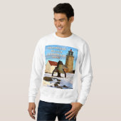 Monhegan Island Lighthouse, Maine Sweatshirt (Vorne ganz)