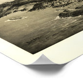 Monhegan Island, Maine 1896 Panaromic View Poster (Ecke)