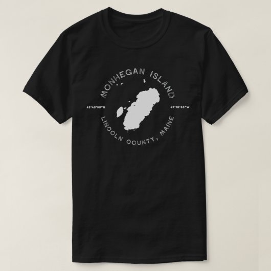 Monhegan Island Maine Retro Vintag Graphic T-Shirt (Design vorne)