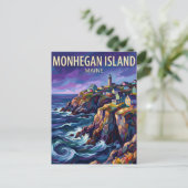 Monhegan Island USA wird zu Postkarte (Stehend Vorderseite)