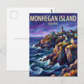 Monhegan Island USA wird zu Postkarte (Vorne/Hinten)